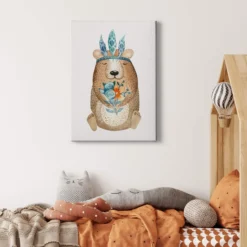 Leinwandbild Bär, braun, 50x70 cm DD123187