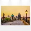 Leinwandbild Charles Bridge, ocker, 90x60 cm DD120331