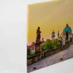 Leinwandbild Charles Bridge, ocker, 90x60 cm DD120331