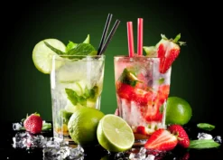 Leinwandbild Cocktails, grün, 70x50 cm DD123050