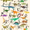 Leinwandbild Dinosaurier, beige, 50x70 cm DD123198