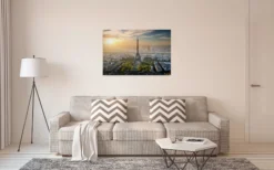 Leinwandbild Eiffelturm, grün, 90x60 cm DD120329