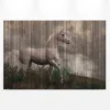 Leinwandbild Einhorn, braun, 90x60 cm DD120477