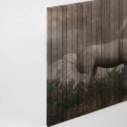 Leinwandbild Einhorn, braun, 90x60 cm DD120477