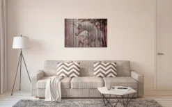 Leinwandbild Einhörner, braun, 90x60 cm DD120478