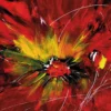 Leinwandbild Explosion, rot, 70x50 cm DD123070