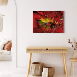 Leinwandbild Explosion, rot, 70x50 cm DD123070