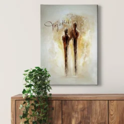 Leinwandbild Figuren, beige, 50x70 cm DD123160