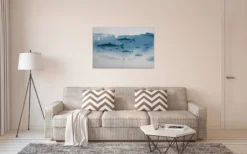 Leinwandbild Fische, blau, 90x60 cm DD120439