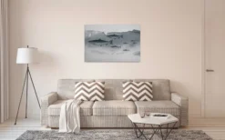 Leinwandbild Fische, grau, 90x60 cm DD120441