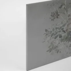 Leinwandbild Florales Muster, grau, 90x60 cm DD120399