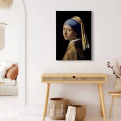 Leinwandbild Frau, dunkelblau, 50x70 cm DD123153