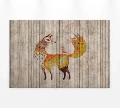 Leinwandbild Fuchs, braun, 90x60 cm DD120480
