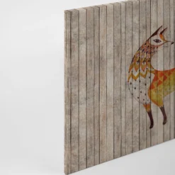 Leinwandbild Fuchs, braun, 90x60 cm DD120480