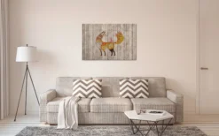 Leinwandbild Fuchs, braun, 90x60 cm DD120480