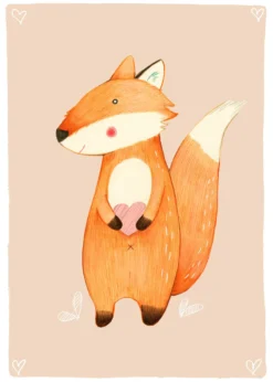 Leinwandbild Fuchs, orange, 50x70 cm DD123192