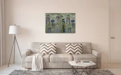 Leinwandbild Geishas, grün, 90x60 cm DD120402