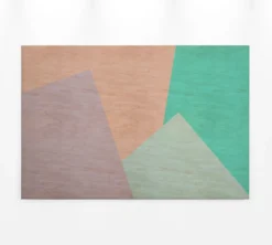 Leinwandbild Geometrie, türkis, 90x60 cm DD120509