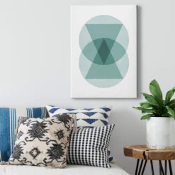 Leinwandbild Geometrie, türkis, 50x70 cm DD123163