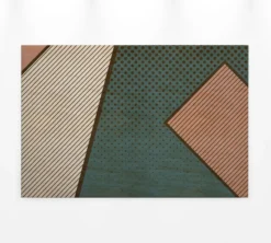 Leinwandbild Geometrische Formen, türkis, 90x60 cm DD120432