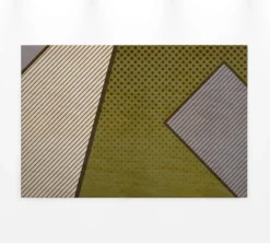 Leinwandbild Geometrische Formen, olivgrün, 90x60 cm DD120433