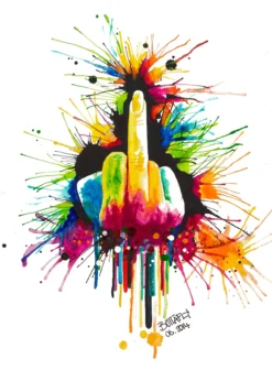Leinwandbild Handgeste, weiß, 50x70 cm DD123170