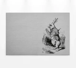 Leinwandbild Hase, schwarz, 90x60 cm DD120377