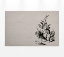 Leinwandbild Hase, schwarz, 90x60 cm DD120378