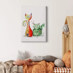 Leinwandbild Katze, rot, 50x70 cm DD123194