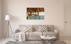 Leinwandbild Kokosnüsse, grün, 90x60 cm DD120316