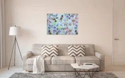 Leinwandbild Kolibris, mehrfarbig, 90x60 cm DD120349