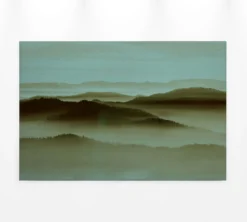 Leinwandbild Landschaft, grün, 90x60 cm DD120452