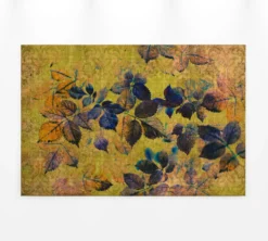 Leinwandbild Laubblätter, goldgelb, 90x60 cm DD120481