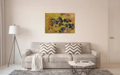 Leinwandbild Laubblätter, goldgelb, 90x60 cm DD120481
