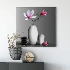 Leinwandbild Magnolie, weiß, 50x50 cm DD123262
