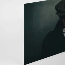 Leinwandbild Mann, schwarz, 90x60 cm DD120414
