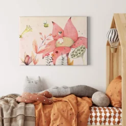 Leinwandbild Mädchen, rosa, 70x50 cm DD123100
