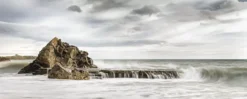 Leinwandbild Meer, grau, 100x40 cm DD123219