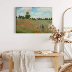 Leinwandbild Mohnblumen, rot, 70x50 cm DD123065