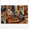 Leinwandbild Musikinstrumente, braun, 90x60 cm DD120418