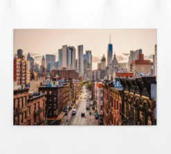 Leinwandbild New York, beige, 90x60 cm DD120325