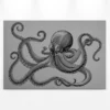 Leinwandbild Oktopus, grau, 90x60 cm DD120495
