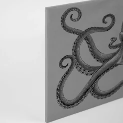 Leinwandbild Oktopus, grau, 90x60 cm DD120495
