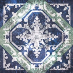 Leinwandbild Ornament, blau, 50x50 cm DD123304