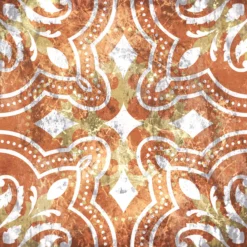 Leinwandbild Ornamente, terracotta, 50x50 cm DD123307