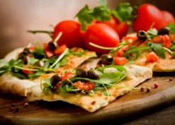 Leinwandbild Pizza, rot, 70x50 cm DD123053