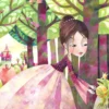 Leinwandbild Prinzessin, grün, 70x50 cm DD123103