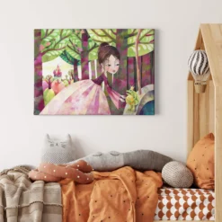 Leinwandbild Prinzessin, grün, 70x50 cm DD123103