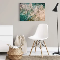 Leinwandbild Pusteblume, türkis, 70x50 cm DD123040