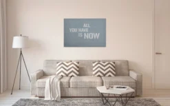 Leinwandbild Schriftzug, grau, 90x60 cm DD120423